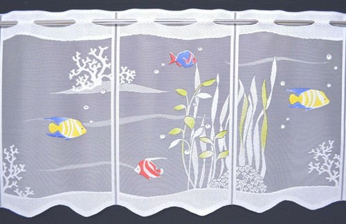 Fische scheibengardine - fische,