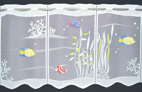 Fische scheibengardine - fische,
