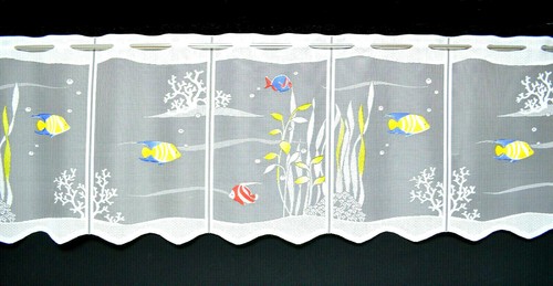 Fische scheibengardine - fische,