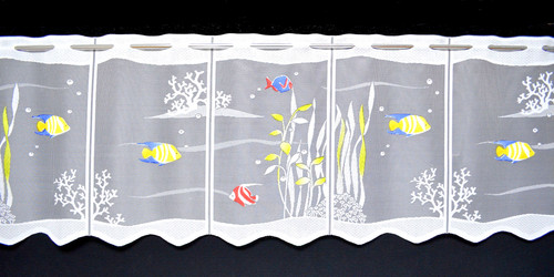 Scheibengardine fische - ,
